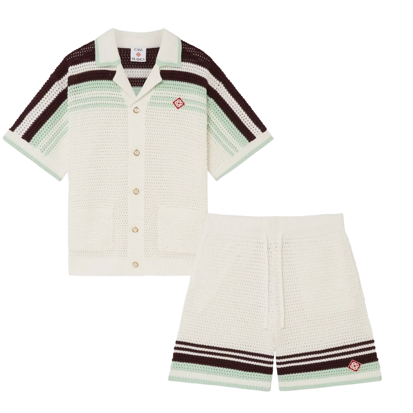 Casablanca - Tennis Cotton Crochet tracksuit