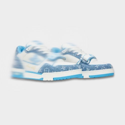 LV Trainer Monogram Denim Bleue