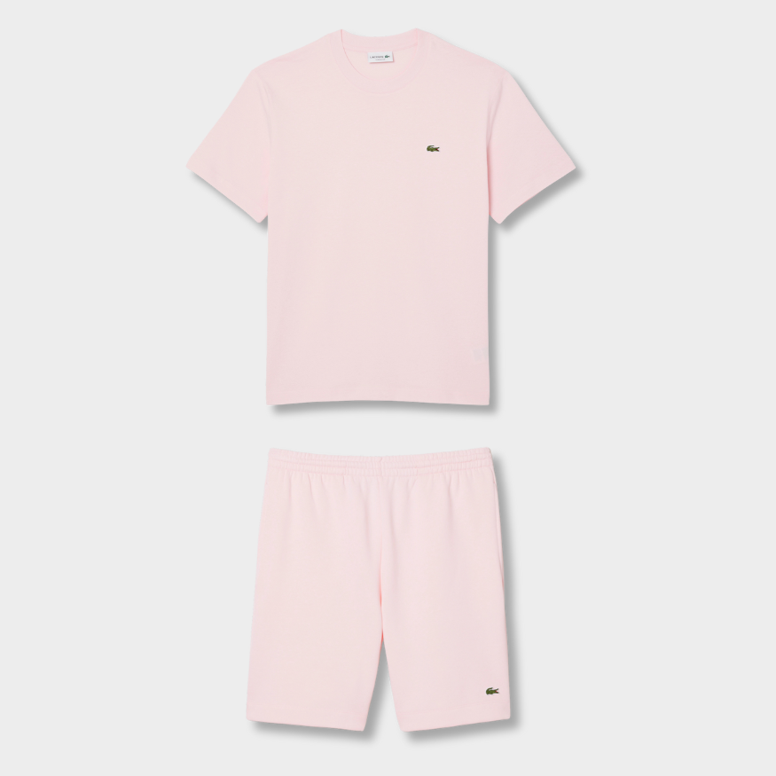 Ensemble short/t-shirt Lac*ste Rose