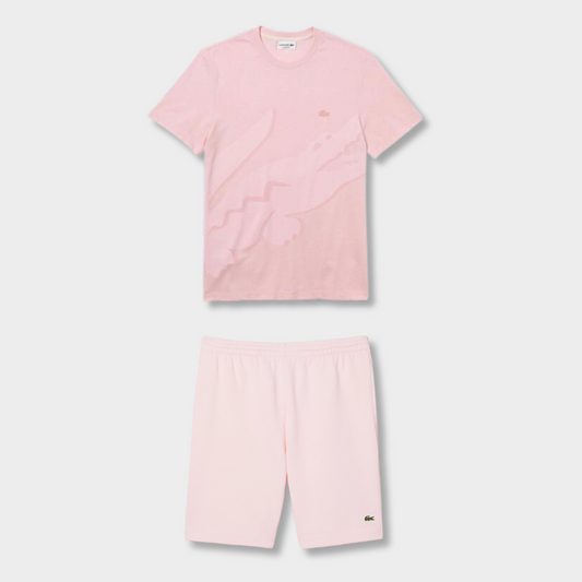 Ensemble short/t-shirt Lac*ste Rose