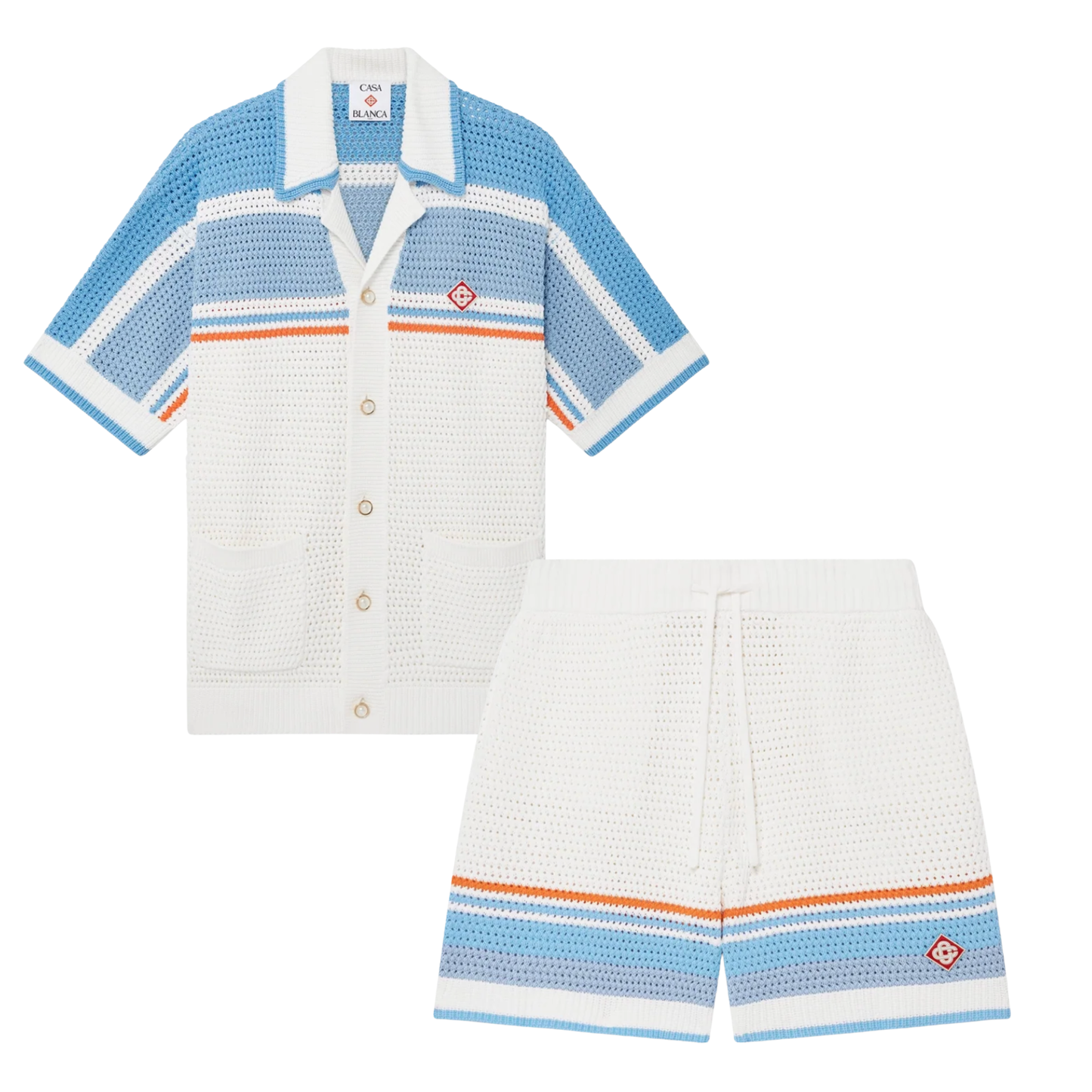 Casablanca - Tennis Cotton Crochet tracksuit