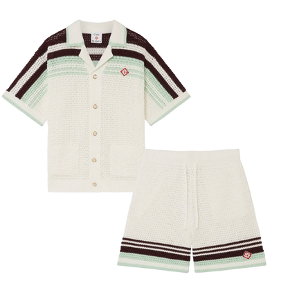 Casablanca - Tennis Cotton Crochet tracksuit
