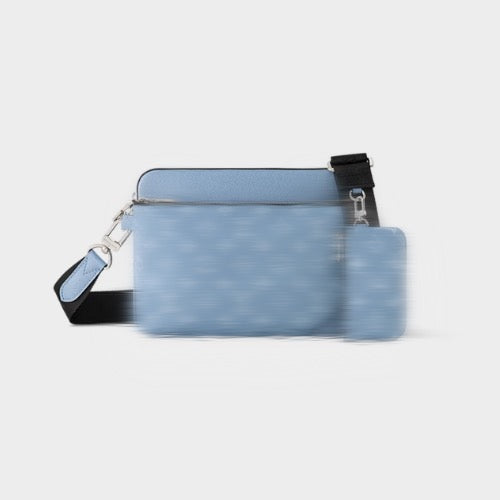 Sacoche LV Bleue + Portefeuille