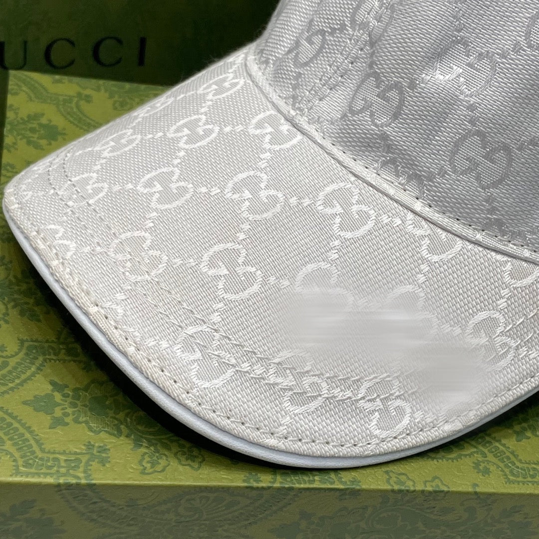 Casquette en toile Blanche GG avec bande Web