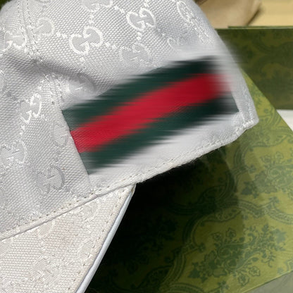 Casquette en toile Blanche GG avec bande Web