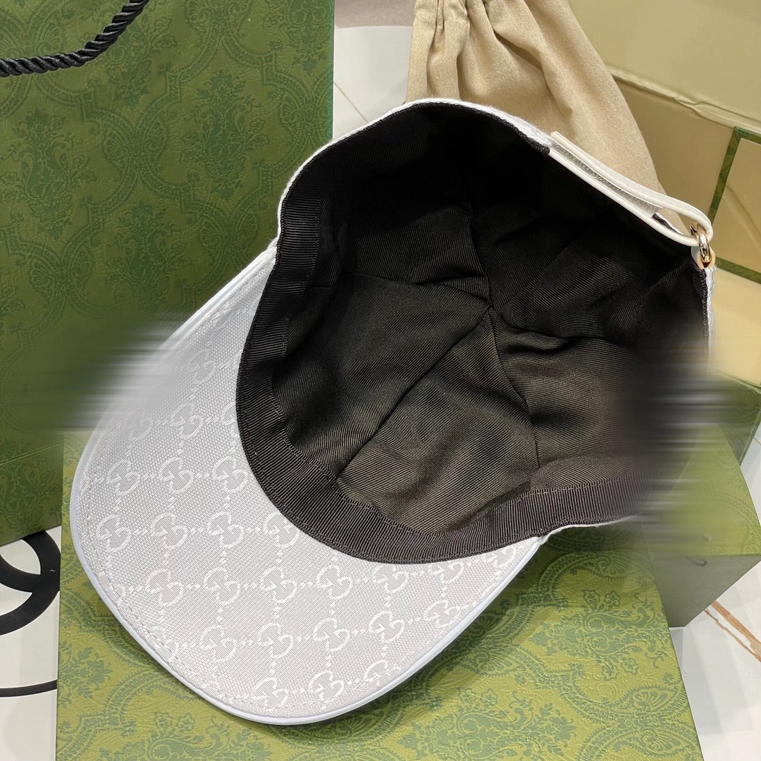 Casquette en toile Blanche GG avec bande Web