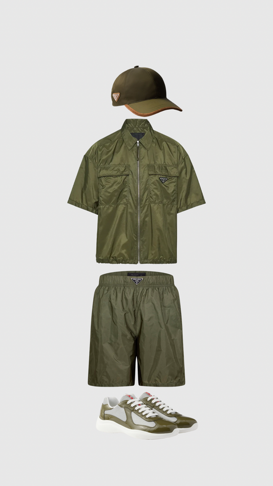 Velvet Outfit- Olive Green