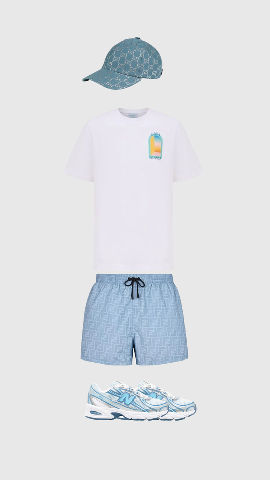 Velvet Outfit- Casa Ocean Blue